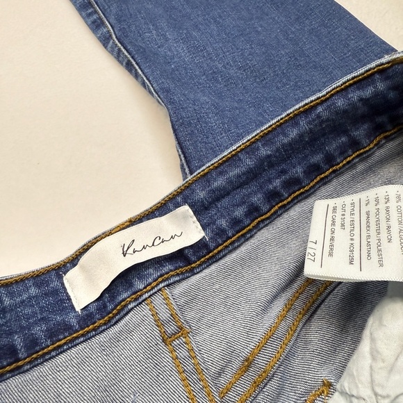 KanCan Size 7/27 Women's Blue Flare Jeans - Picture 4 of 4